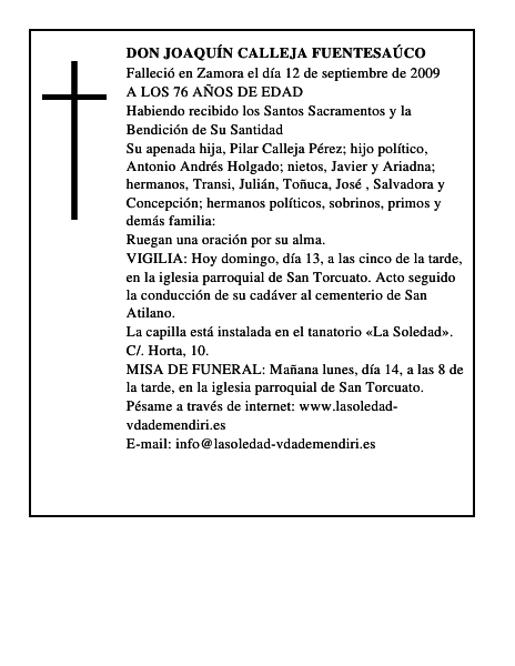 DON JOAQUÍN CALLEJA FUENTESAÚCO