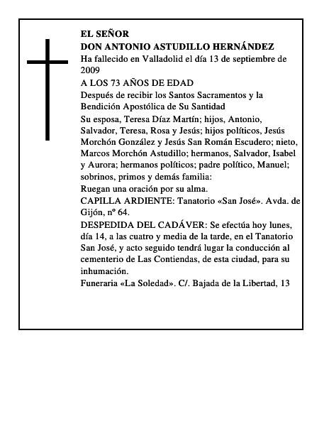 DON ANTONIO ASTUDILLO HERNÁNDEZ
