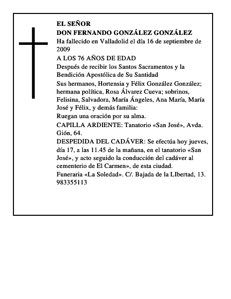 DON FERNANDO GONZÁLEZ GONZÁLEZ