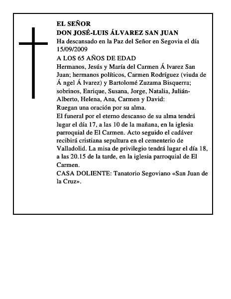 DON JOSÉ-LUIS ÁLVAREZ SAN JUAN