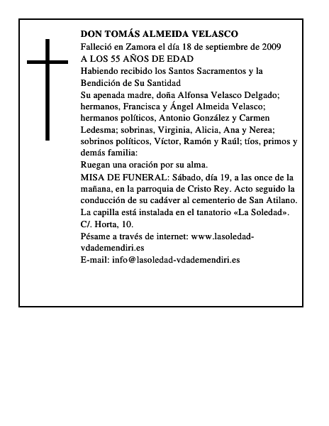 DON TOMÁS ALMEIDA VELASCO