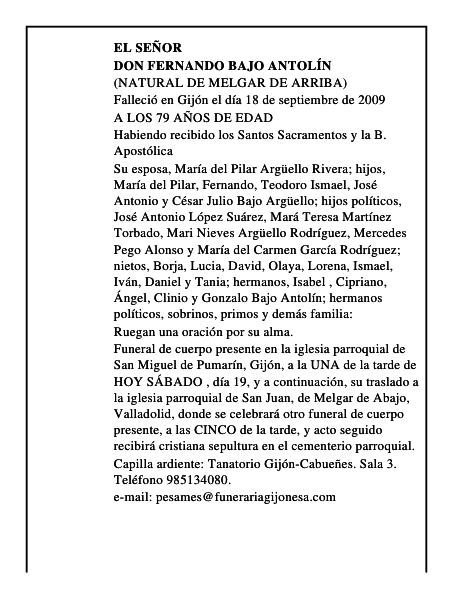 Don Fernando Bajo Antolín