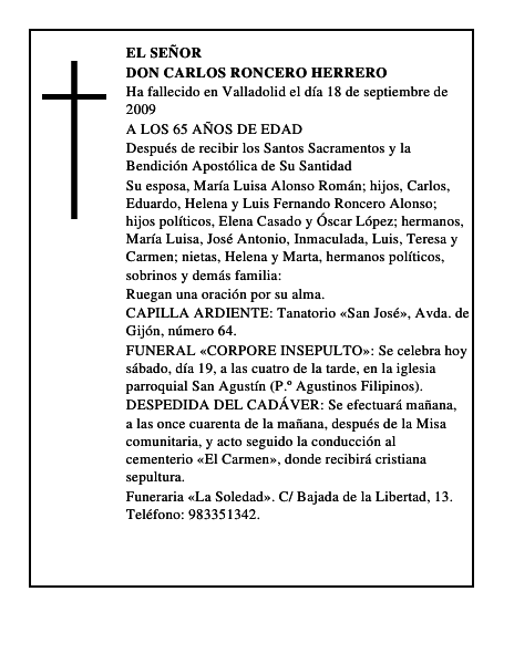 DON CARLOS RONCERO HERRERO