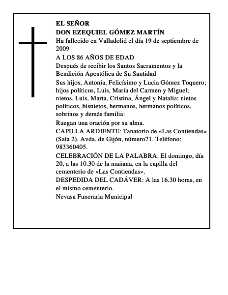 DON EZEQUIEL GÓMEZ MARTÍN
