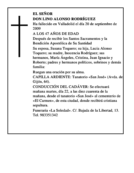 DON LINO ALONSO RODRÍGUEZ