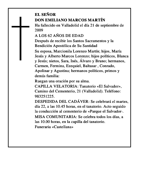 DON EMILIANO MARCOS MARTÍN