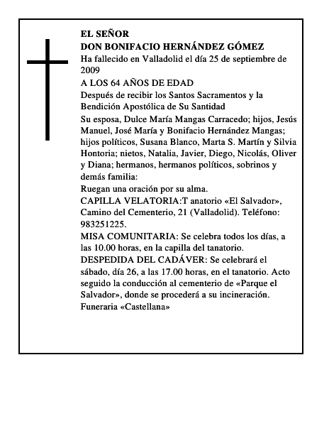 DON BONIFACIO HERNÁNDEZ GÓMEZ