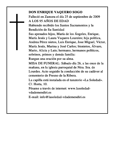 DON ENRIQUE VAQUERO SOGO