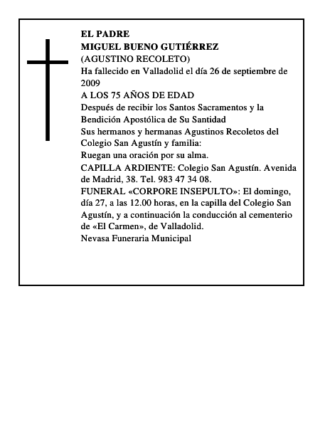 MIGUEL BUENO GUTIÉRREZ