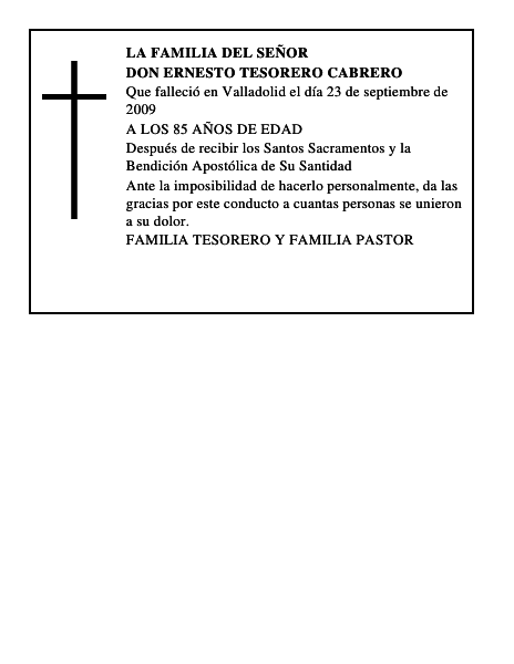 DON ERNESTO TESORERO CABRERO