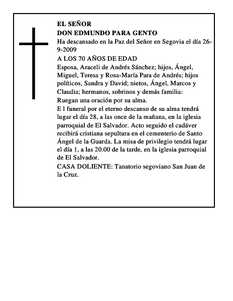 DON EDMUNDO PARA GENTO
