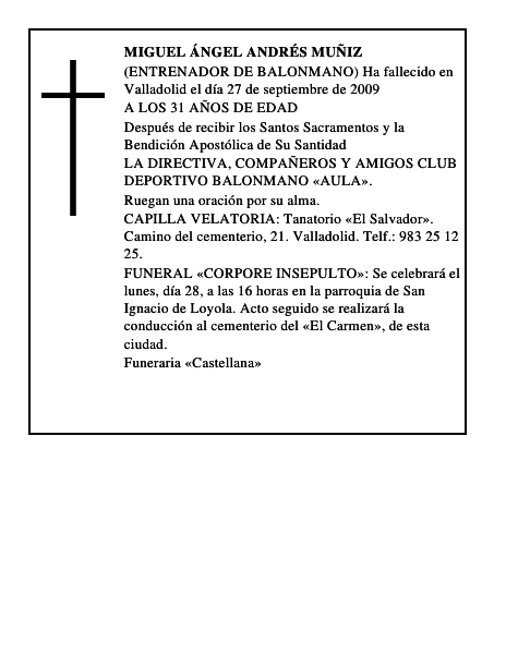 MIGUEL ÁNGEL ANDRÉS MUÑIZ