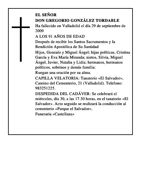 DON GREGORIO GONZÁLEZ TORDABLE