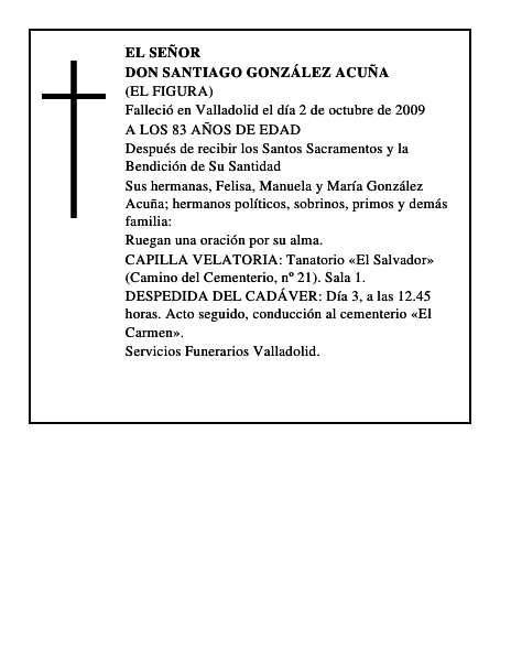 DON SANTIAGO GONZÁLEZ ACUÑA