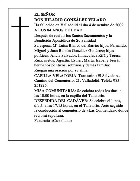 DON HILARIO GONZÁLEZ VELADO