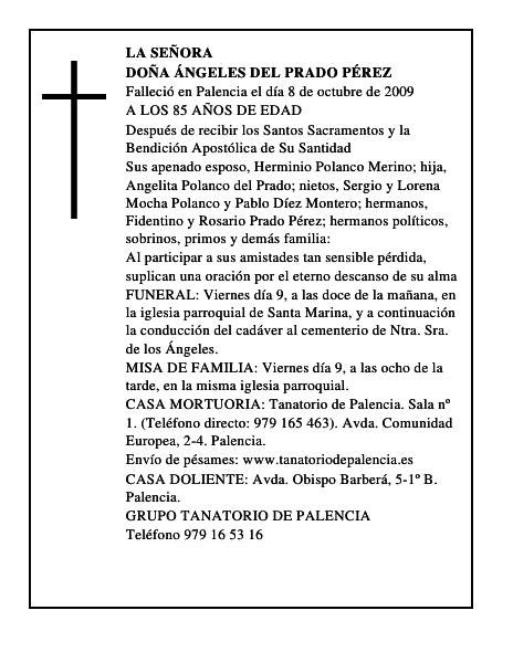 DOÑA ÁNGELES DEL PRADO PÉREZ