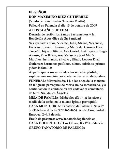 DON MAXIMINO DIEZ GUTIÉRREZ