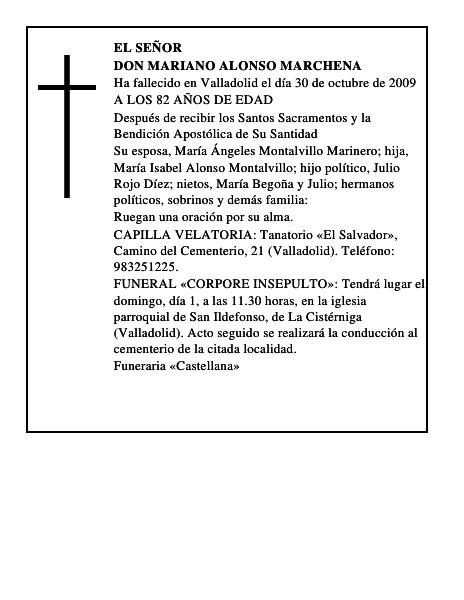 DON MARIANO ALONSO MARCHENA