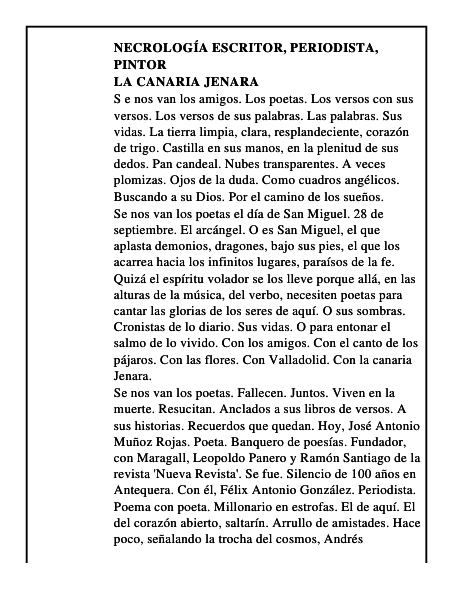 La canaria Jenara