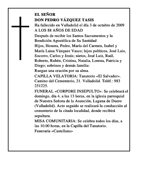 DON PEDRO VÁZQUEZ TASIS