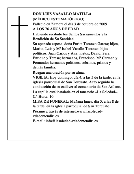 DON LUIS VASALLO MATILLA