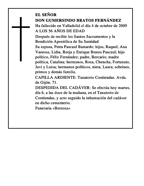 DON GUMERSINDO BRATOS FERNÁNDEZ
