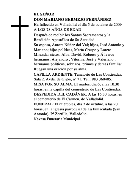 DON MARIANO BERMEJO FERNÁNDEZ