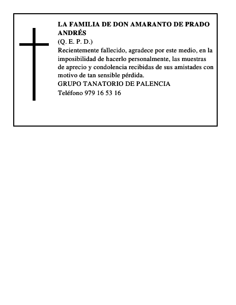 LA FAMILIA DE DON AMARANTO DE PRADO ANDRÉS