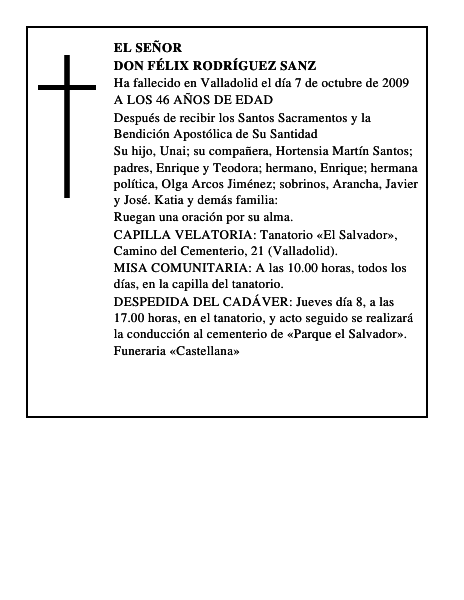 DON FÉLIX RODRÍGUEZ SANZ