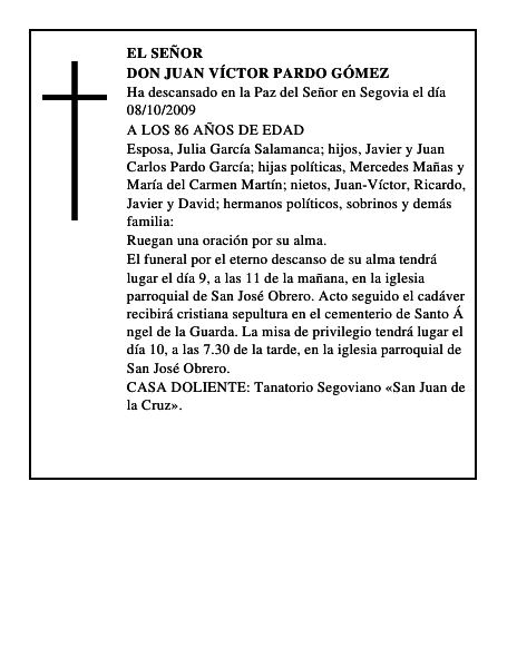 DON JUAN VÍCTOR PARDO GÓMEZ