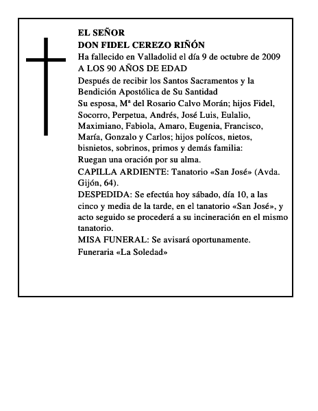 DON FIDEL CEREZO RIÑÓN