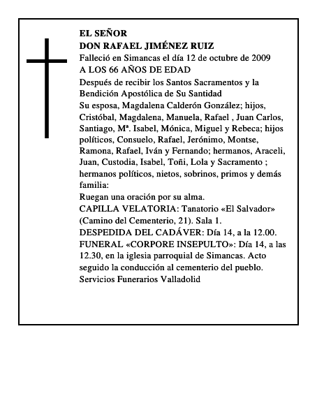DON RAFAEL JIMÉNEZ RUIZ