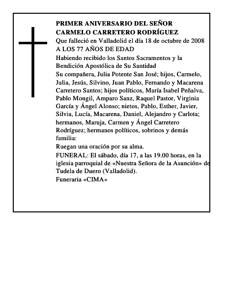 CARMELO CARRETERO RODRÍGUEZ