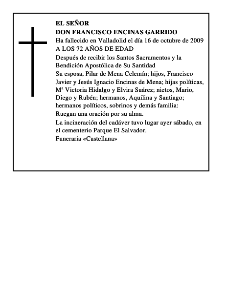 DON FRANCISCO ENCINAS GARRIDO