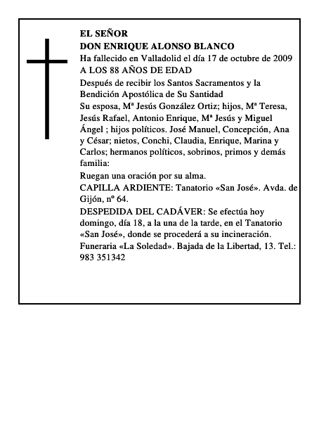 DON ENRIQUE ALONSO BLANCO