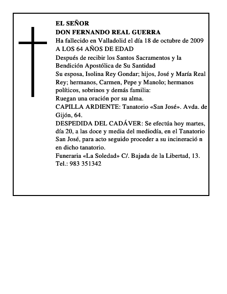 DON FERNANDO REAL GUERRA