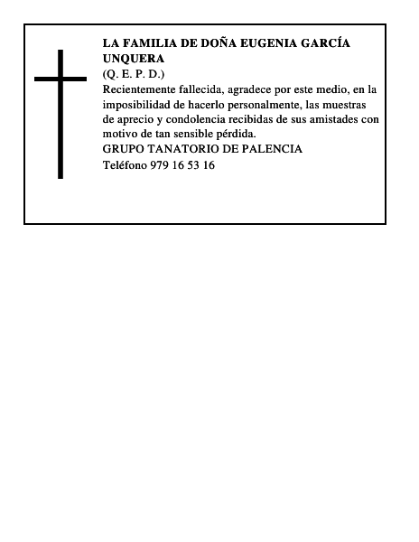 LA FAMILIA DE DOÑA EUGENIA GARCÍA UNQUERA