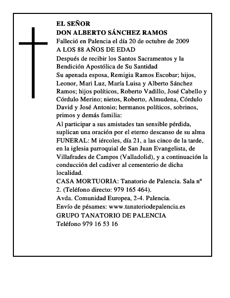 DON ALBERTO SÁNCHEZ RAMOS