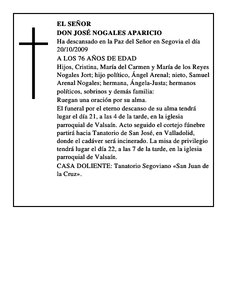 DON JOSÉ NOGALES APARICIO