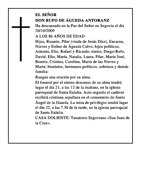 DON RUFO DE ÁGUEDA ANTORANZ