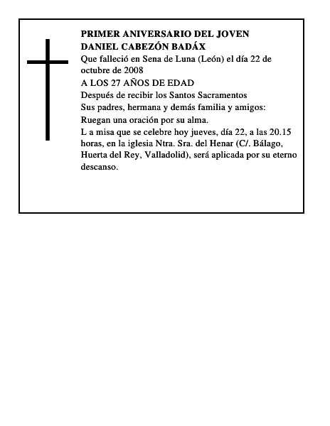 DANIEL CABEZÓN BADÁX