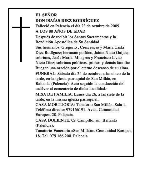 DON ISAÍAS DIEZ RODRÍGUEZ