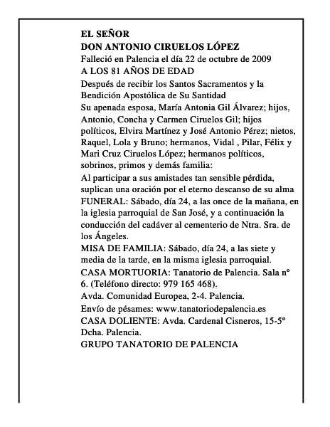 DON ANTONIO CIRUELOS LÓPEZ