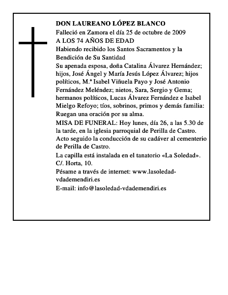 DON LAUREANO LÓPEZ BLANCO