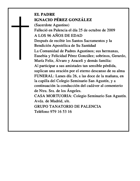 IGNACIO PÉREZ GONZÁLEZ