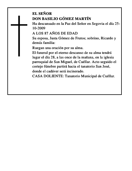 DON BASILIO GÓMEZ MARTÍN