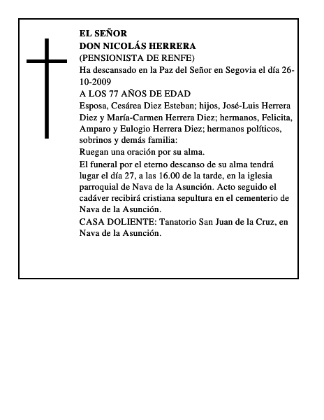 DON NICOLÁS HERRERA