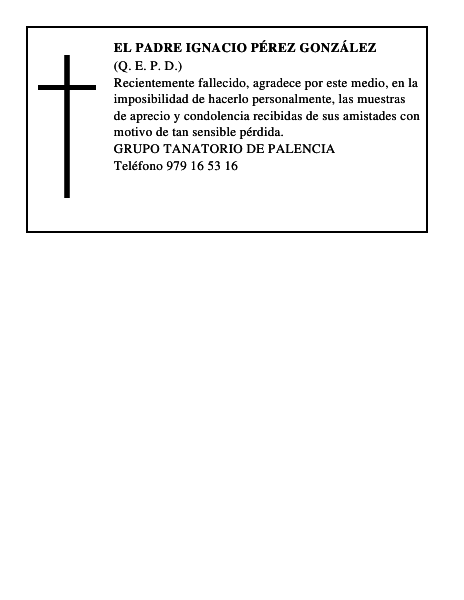 EL PADRE IGNACIO PÉREZ GONZÁLEZ