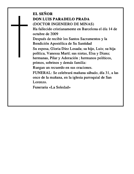 DON LUIS PARADELO PRADA