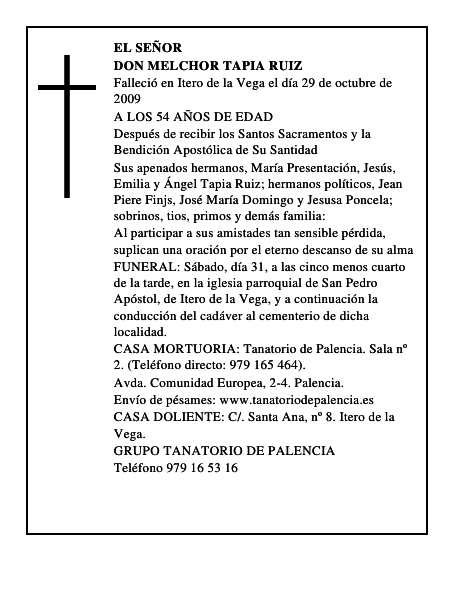 DON MELCHOR TAPIA RUIZ